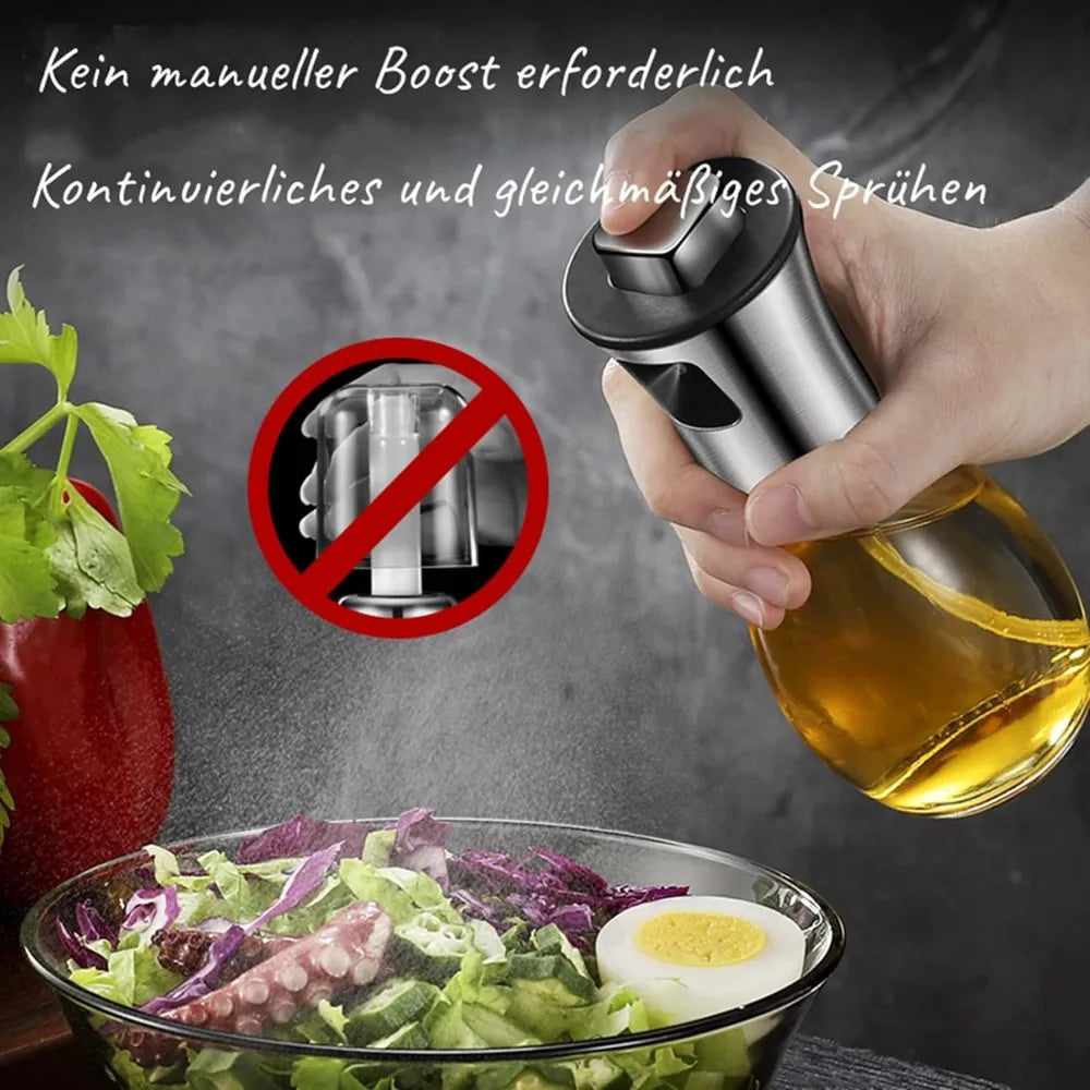 Norvo | CulinaMist Pro Oljesprayer 200 ml | Fin tåke & forbedret dyse | For olje, eddik & sitronsaft | Rustfritt stål & glass