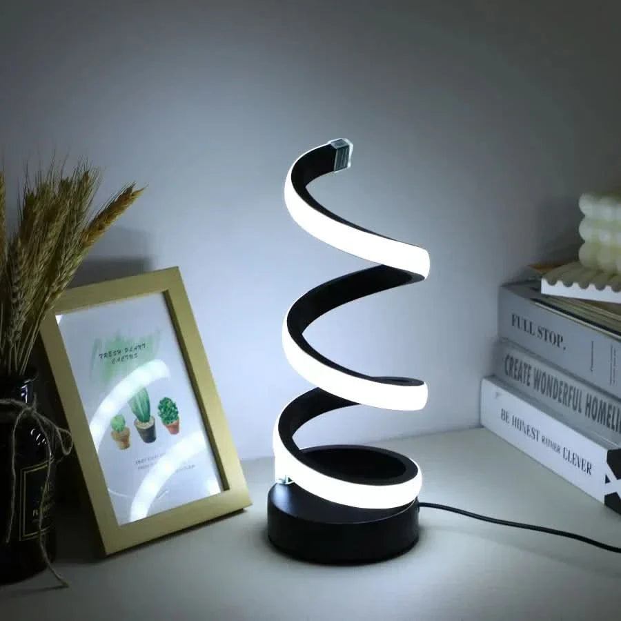 Norvo | Spiral LED Bordlampe – Moderne Justerbart Lys