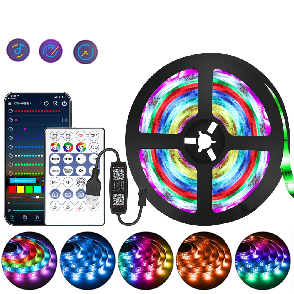 Norvo | 1M-20M RGB LED Lysstripe 5V LED