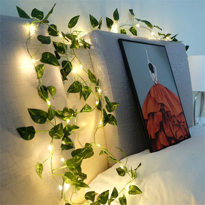 Norvo | Kunstige vinplanter med LED-lamper for oppheng