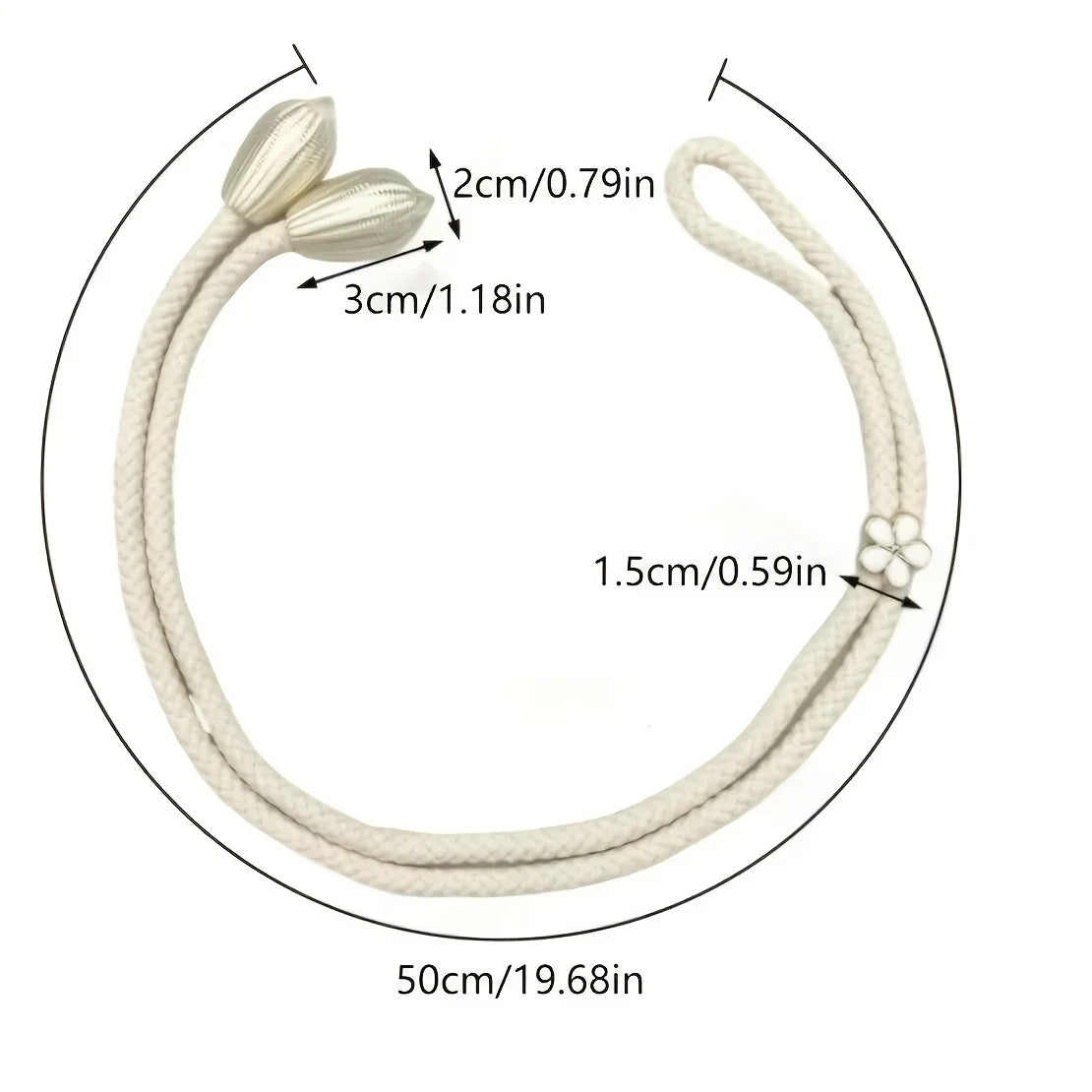 Norvo | Floravia Gardinestang Holdere 2-delt Sett | Justerbar Uten Boring | Med Blomst Spenne | Elegant Hjemme Tilbehør