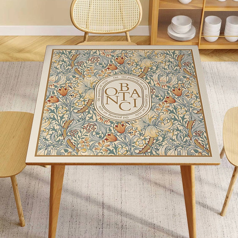 Norvo | Retro Floral Vaskemaskin Deksel Dreneringsmatte