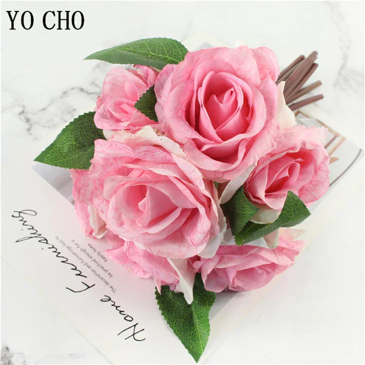 Norvo | Stor Peony Silke Blomsterbukett Sett