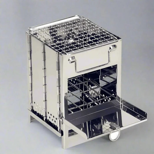 Norvo | EcoCamp Sammenleggbart Vedkomfyr – Matlaging og grilling uten elektrisitet utendørs