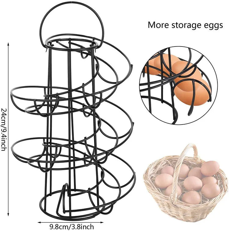 Norvo | Spiral Rullende Egg Dispenser Rack