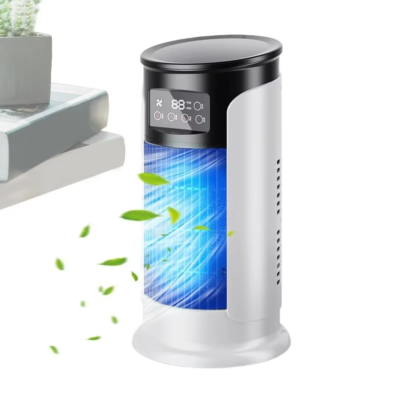 Norvo | Bærbar Luftkondisjoneringsvifte med Timer og 10 oz Vanntank for Stillegående Romkjøling