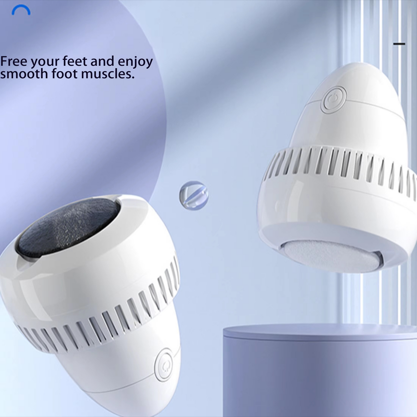 Norvo | Oppladbar elektrisk fotgrinder - Glatte føtter når som helst, hvor som helst