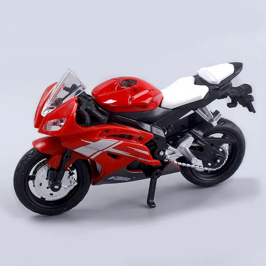 Norvo | 1:18 Skala Yamaha R6 Legering Rulle Sportbike Figurer Diecasts Barn Leke Motorsykkel Racing Modell Replika Samlergave for Gutter