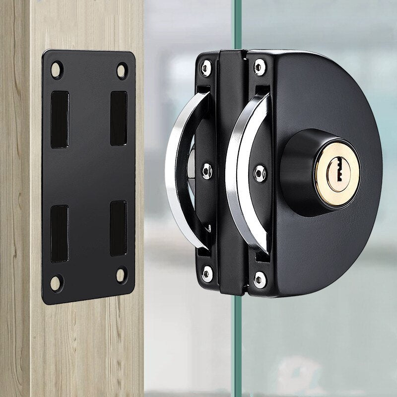 Norvo | Glidende Dør Rustfritt Stål Sikkerhetsglass Dør Lås