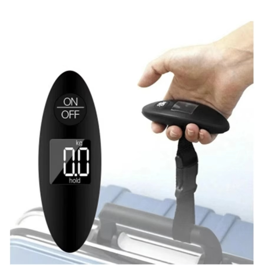 Norvo | Bærbar digital bagasjevekt med LCD-skjerm og stropp