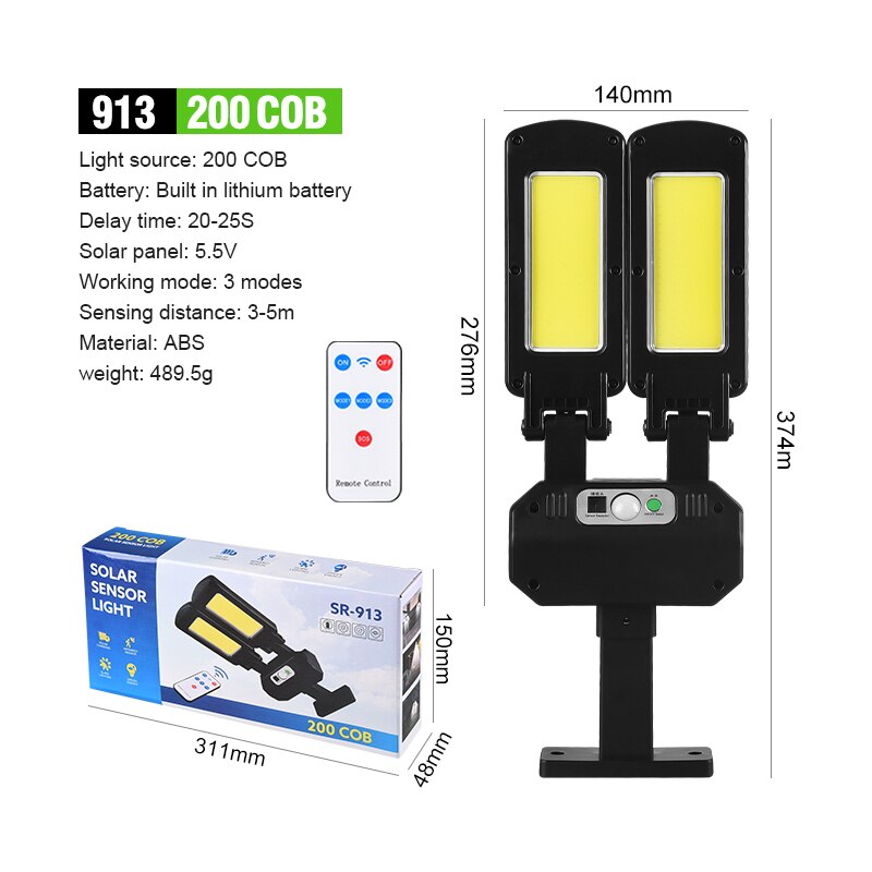 Norvo | Solcelledrevet Smart Vanntett Bevegelsessensor Lampe