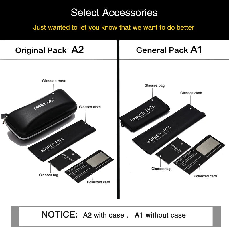 Norvo | Klassiske UV400 HD Polariserte Solbriller Unisex Retro Kjøremodus