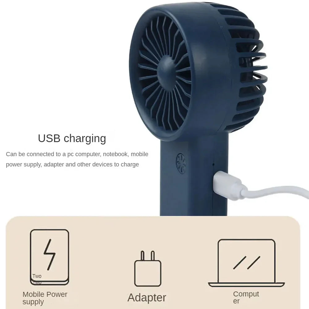 Norvo | Brisola Mini Håndholdt Vifte med USB-lading | 3 Hastighetsinnstillinger & LED-skjerm | Bærbar Batterivifte for Kontor, Reise & Sport