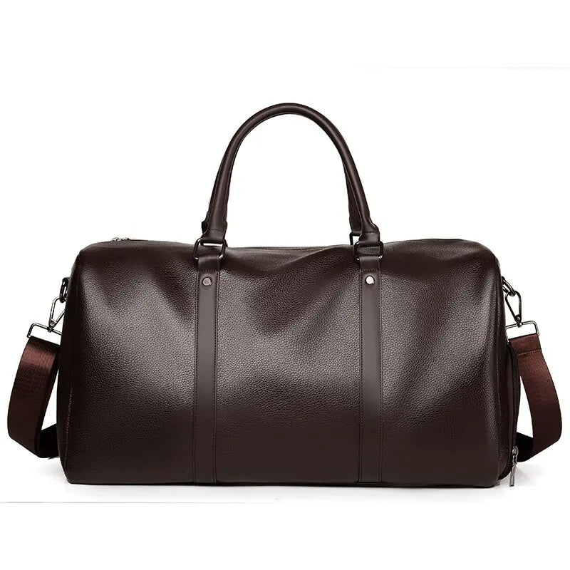 Norvo | Reiseveske Ravemo Roadster | Retro sportveske laget av vanntett PU | 44×33×21 cm | For korte turer, trening & motorsykkelkjøring