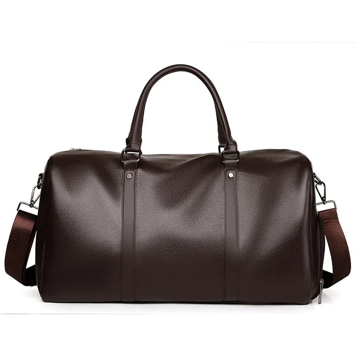 Norvo | Reiseveske Ravemo Roadster | Retro sportveske laget av vanntett PU | 44×33×21 cm | For korte turer, trening & motorsykkelkjøring