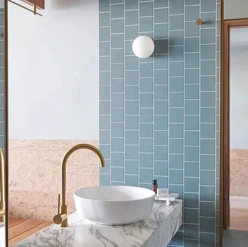 Norvo | Modern White Milk Glass Circular Wall Lamp