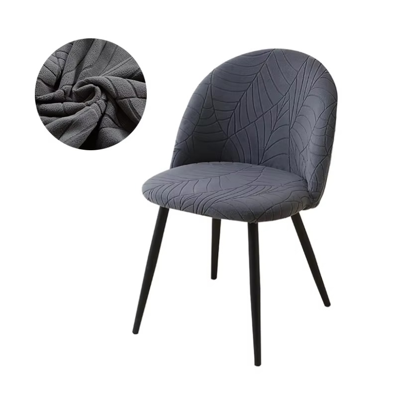 Norvo | Elastisk Fløyels Stolforklær - Stretch Lav Rygg Trekk til Spisestue- og Sminkestoler