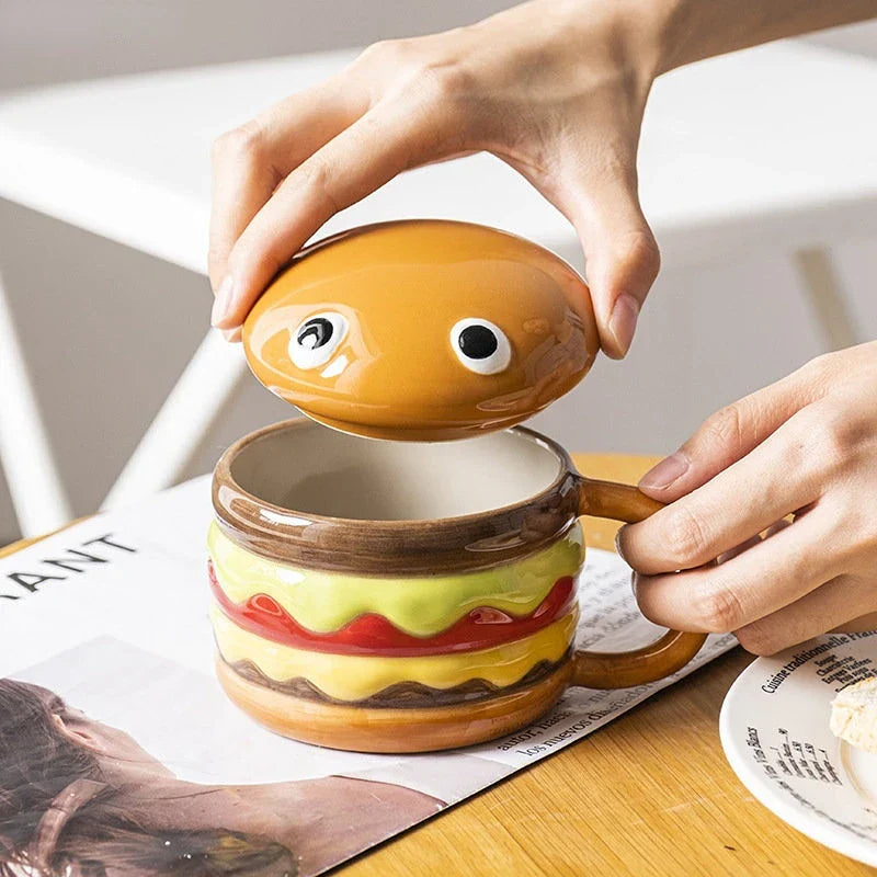 Norvo | Deilig Hamburger-Formet Keramisk Hamburger Kopp