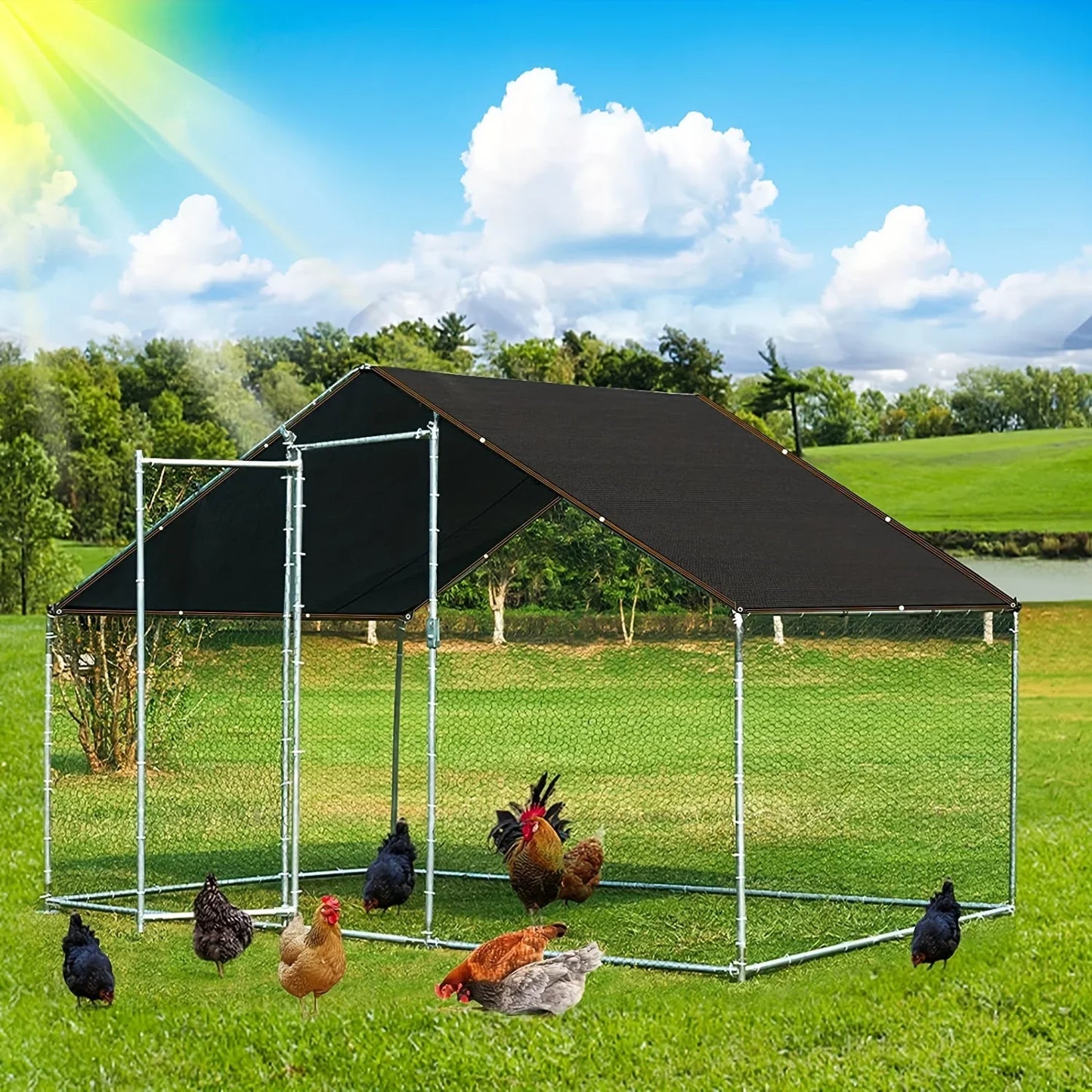 Frendorf | Svart Skyggenett Mesh Deksel – SunGuard (1+1 GRATIS)