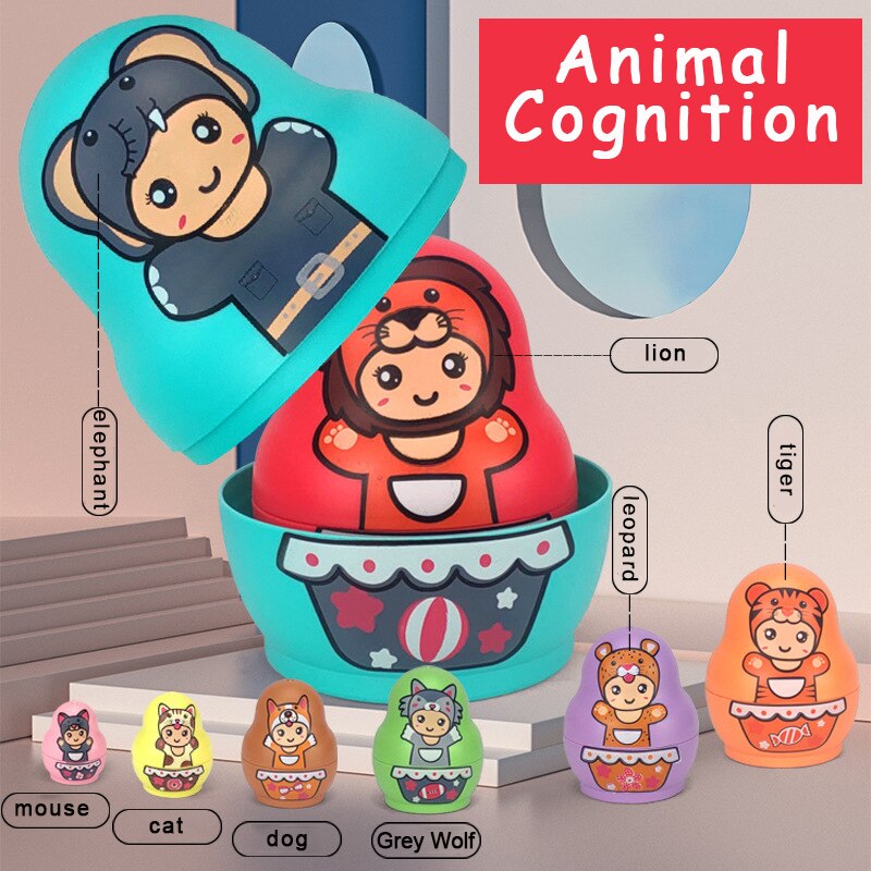 Norvo | Utdannende Fargerike Barn Matryoshka Dukker