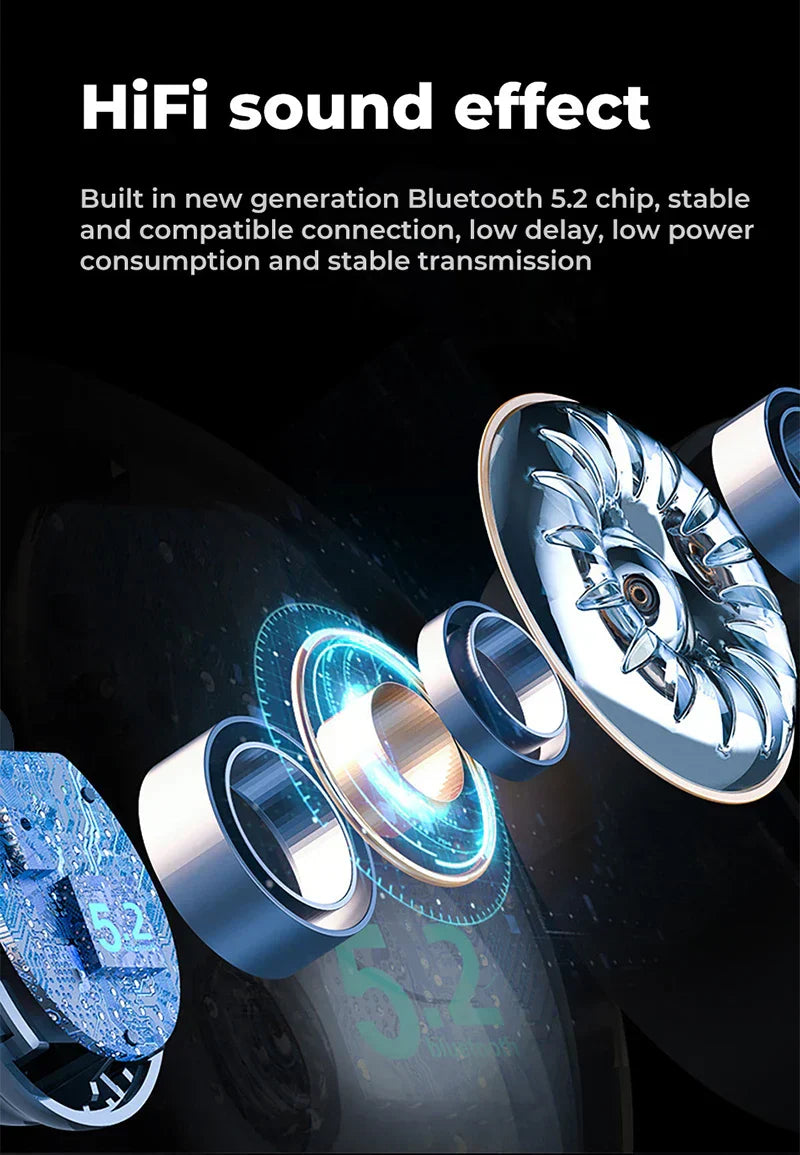 Super Lett Benledning Bluetooth Trådløse Sport Ørepropper Hodetelefoner Norvo