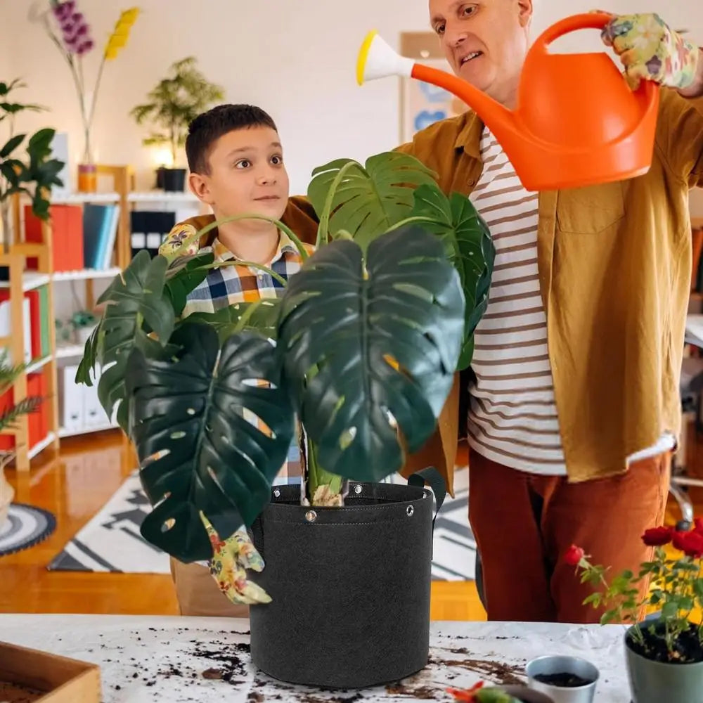 Norvo | Felt plantepose med bærehåndtak – Pustende og slitesterk for hageplanter og blomster