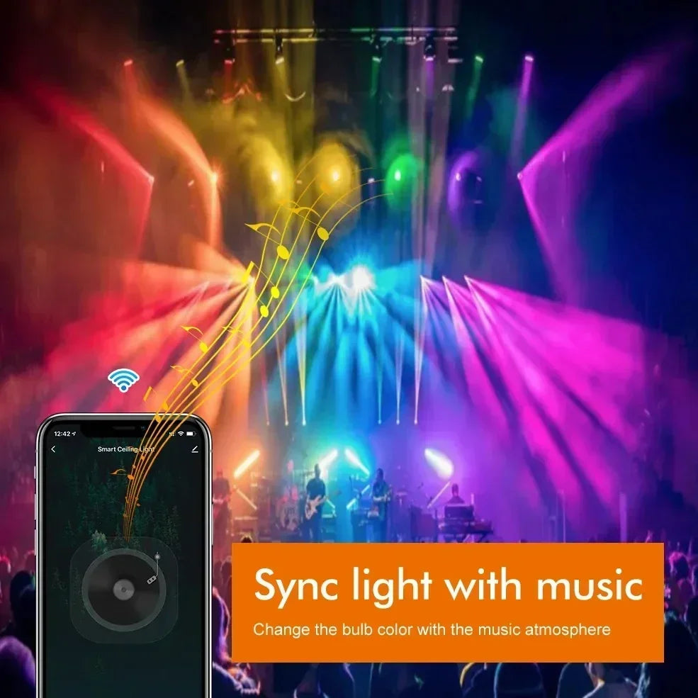 Tuya Zigbee Smarte LED Lyspærer E27 E14 GU10 - Dimmbar RGB Wifi Kontrollert via SmartLife Google Alexa-apper
