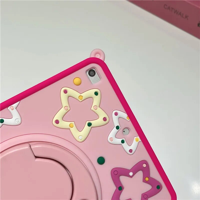 Norvo | Star Cartoon Barn Fleksibel iPad Etui Stativ