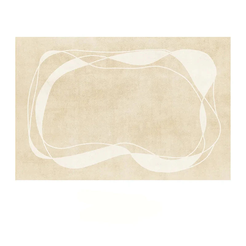 Norvo | Japansk Minimalistisk Stort Område Teppe Mykt Fluffy Antiskli for Stue og Soverom