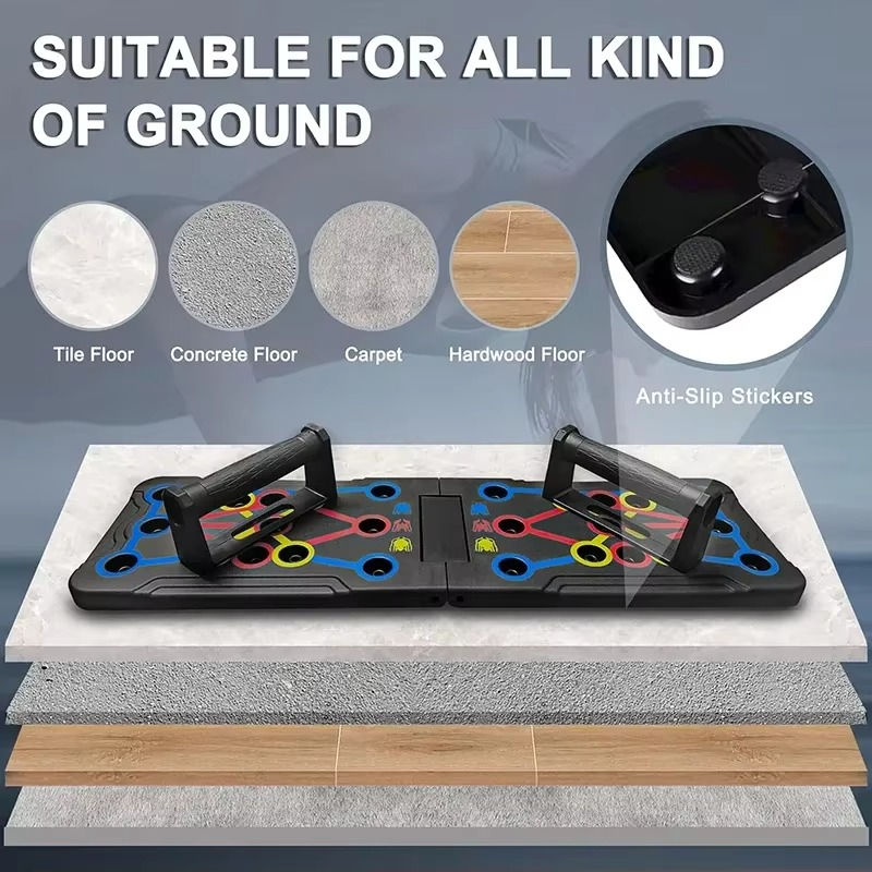 Norvo | Bærbar Sammenleggbar Push Up Brett for Helkropp Hjemmetrening