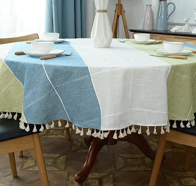 Norvo | Estetisk Rund Linched Tablecloth