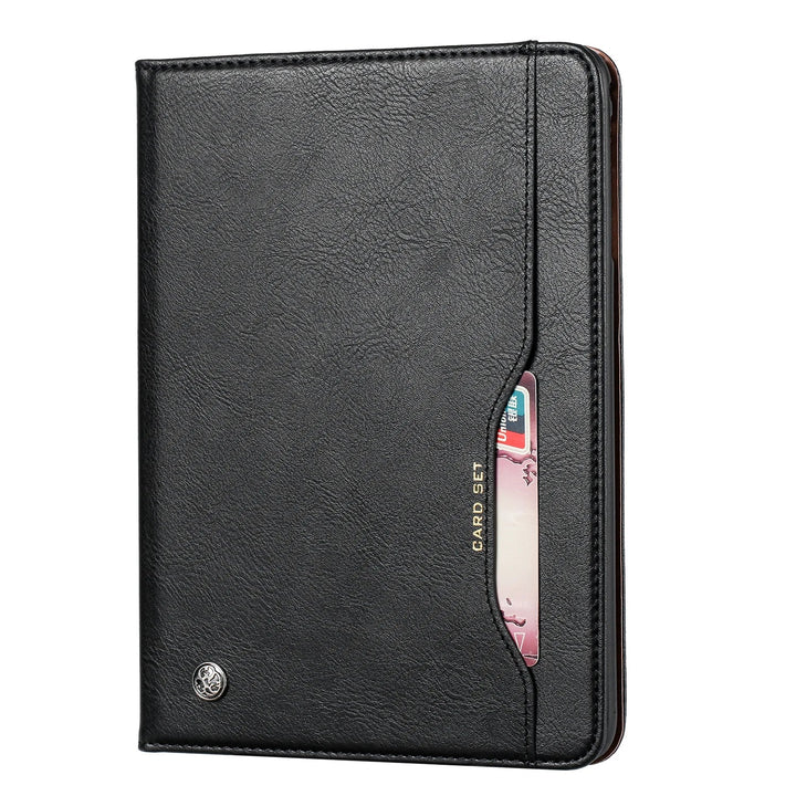 Norvo | Lær Flip Case for iPad 9.7 (2017-2018), 10.2 (7. / 8. generasjon), Air 2/3/4, Pro 9.7/10.5/11 - Vanntett, Støtsikker, Forretnings Tablet Case