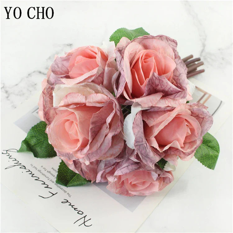 Norvo | Stor Peony Silke Blomsterbukett Sett