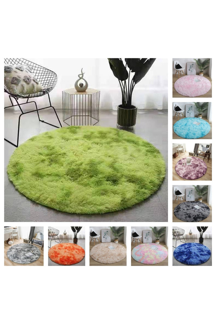 Myk Fluffy Rund Teppe
