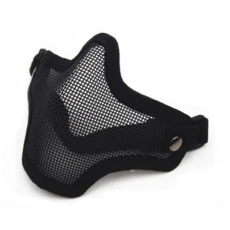 Norvo | Kamuflasje Taktisk Airsoft Stål Nett Halv Ansiktsmaske