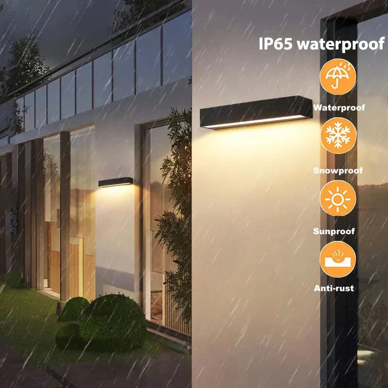 Norvo | Solcelle Vegglampe Solavella | 16 LED-lamper | Super Lys & Vanntett | For Hage, Balkong & Husvegg | Varm & Kald Hvit