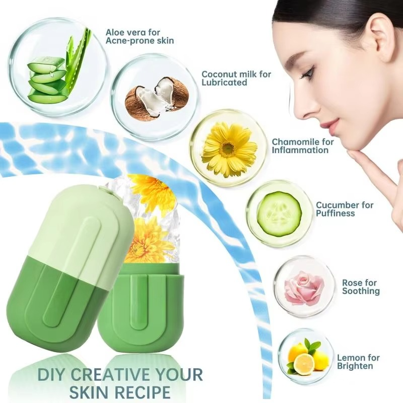 Norvo | Ansikts Ice Roller Kald Kompress og Skjønnhetsmassasjeverktøy