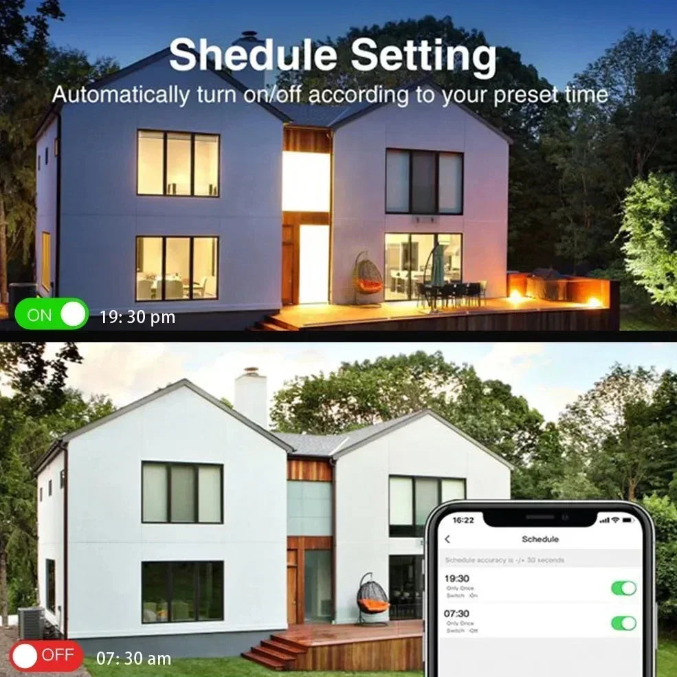 Tuya Zigbee Smarte LED Lyspærer E27 E14 GU10 - Dimmbar RGB Wifi Kontrollert via SmartLife Google Alexa-apper