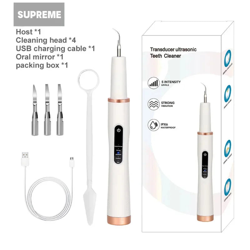 Norvo | DentoraSonic | Ultralyd tannpleieapparat for hunder og katter | 5-nivå tannsteinfjerner | USB-lading