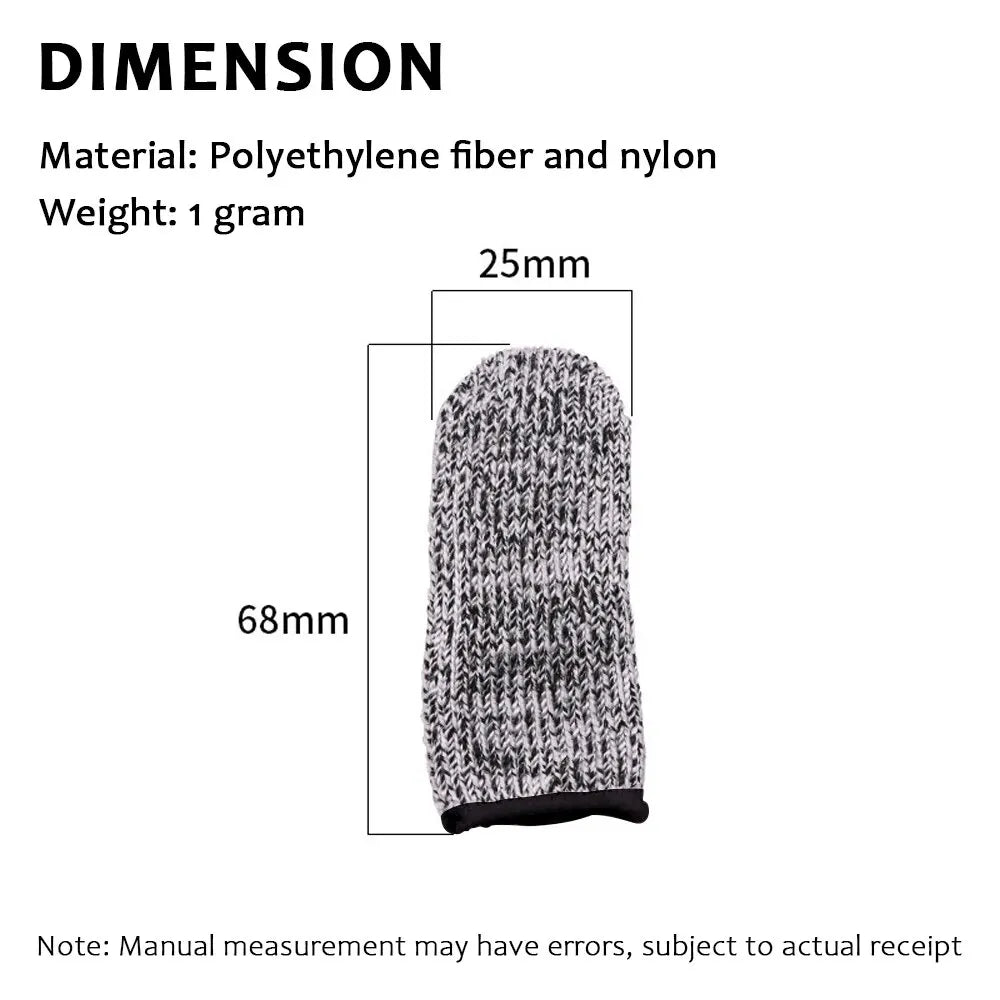 Norvo | 10 stk Antiskjær-fingerbeskyttere - Nivå 5 Høyfest sikkerhet, Fleksible fingerspisser-beskyttelse, Kjøkkenverktøy for forbedret fingersikkerhet