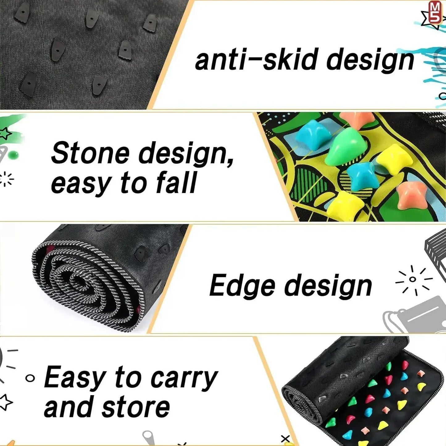 Norvo | Multi-Punkt Refleksologi Stressavlastende Fottmassasjematte