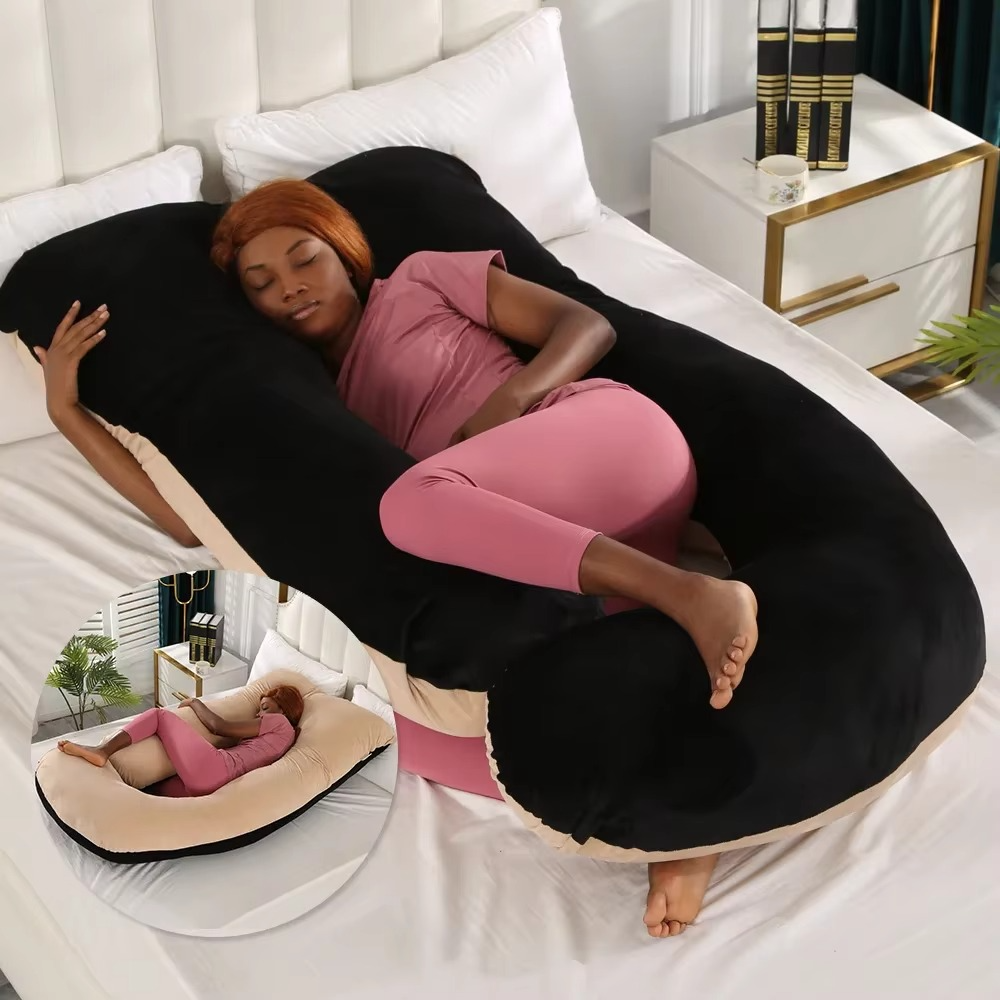 Norvo | J-formet svangerskapsstøttepute for sideleie og amming