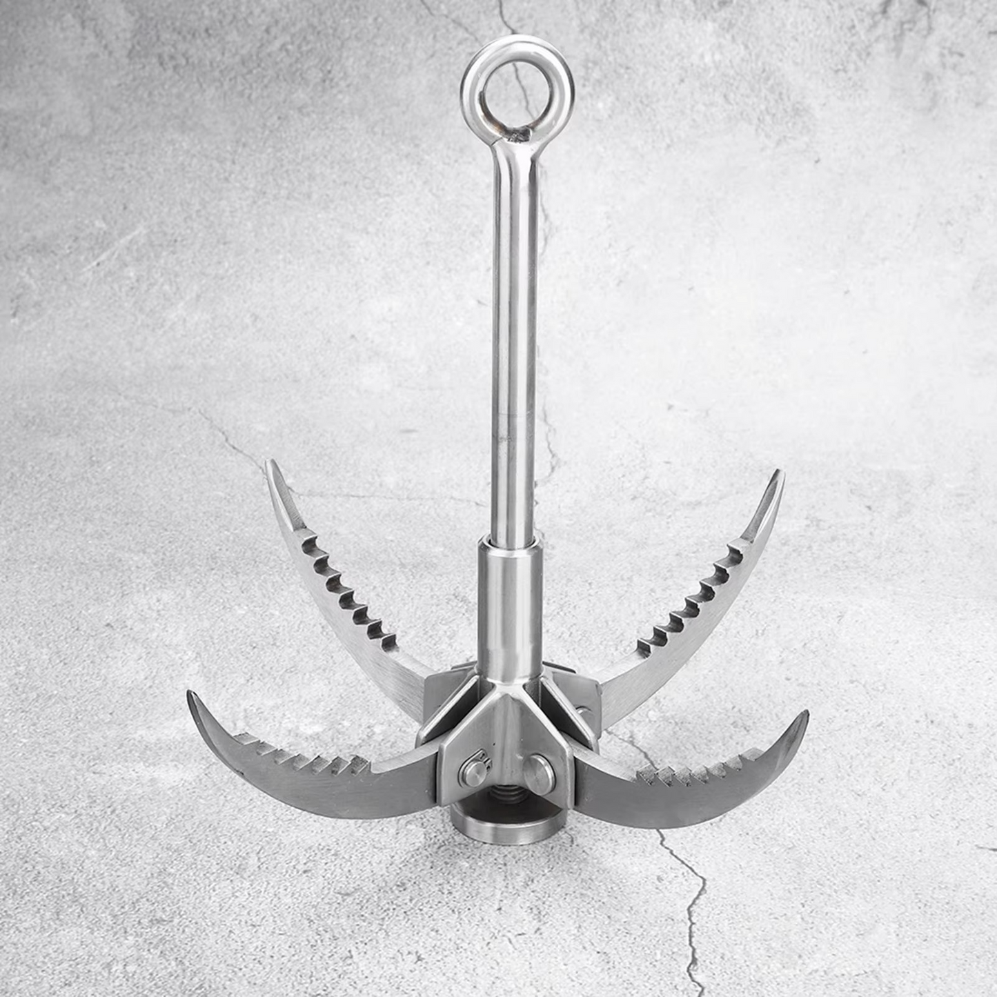 Norvo | Rustfritt Stål Kompakt Sammenleggbart Grappling Hook & Klatreklau