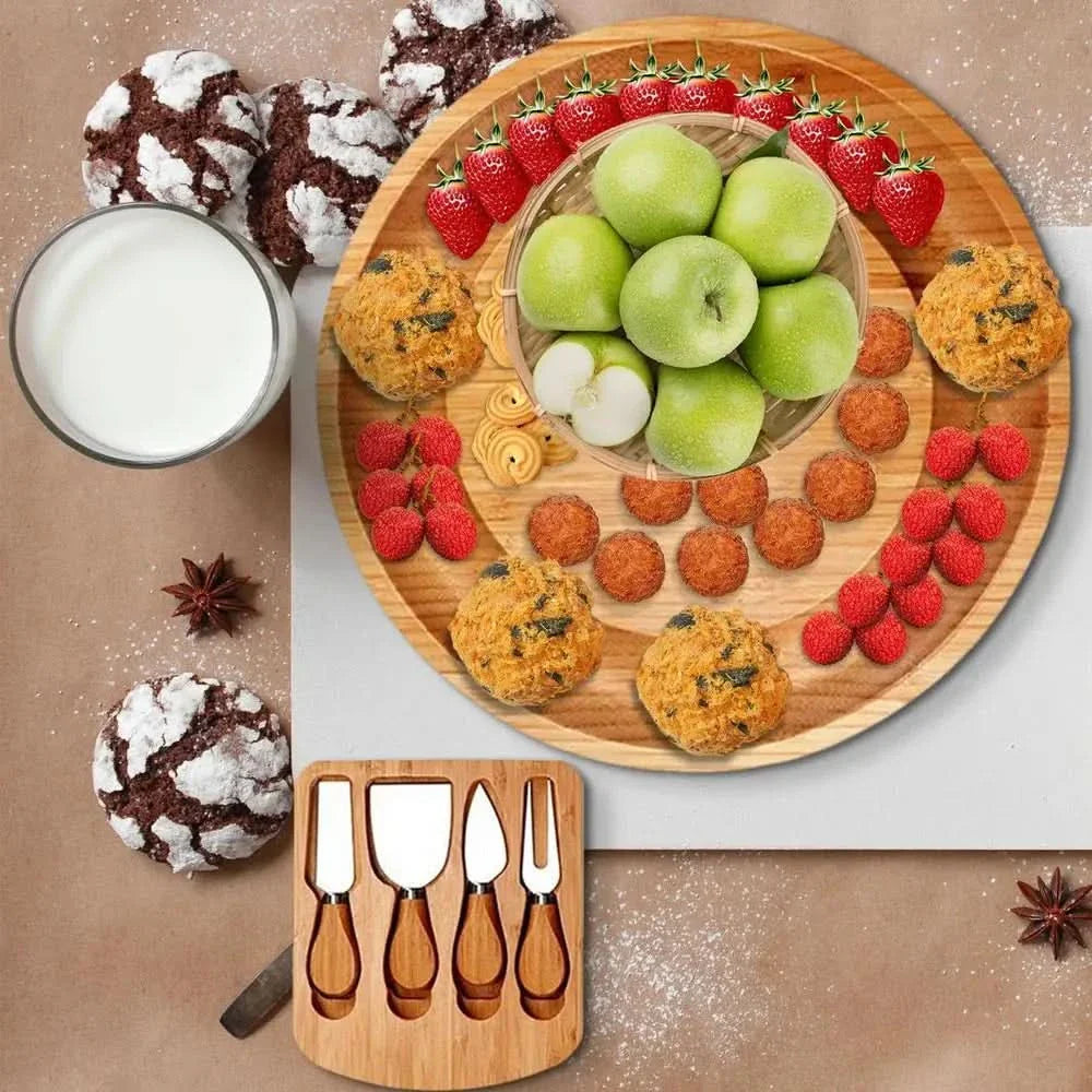 Norvo | CheeseMate – Rund Bambus Ostebrett