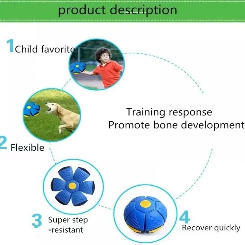 Norvo | Transformativ Magisk Flygende Tallerken Ball for Innendørs og Utendørs Moro