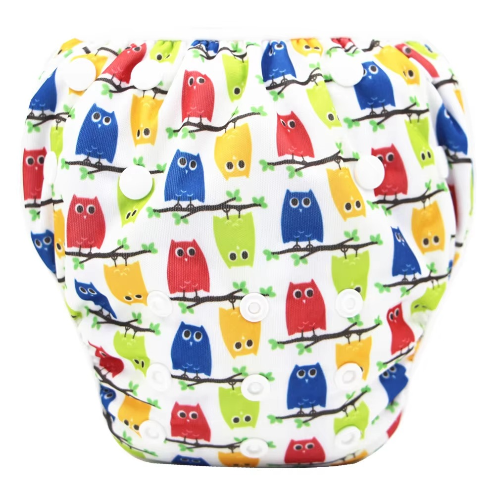 Norvo | Gjenbrukbar Justerbar Baby Badebleie Vanntett Klut Badebukse