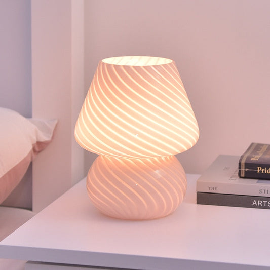 Norvo | LED Skrivebordslampe i Soppshape laget av Glass