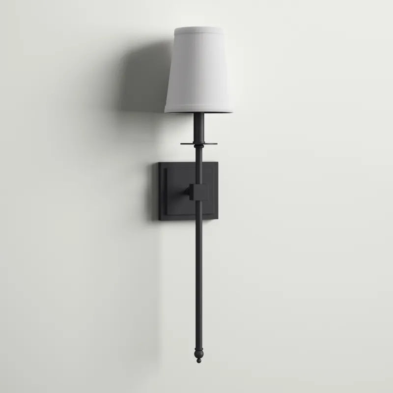 Norvo | Wandleuchte mit Stoffschirm | Amerikanischer Stil