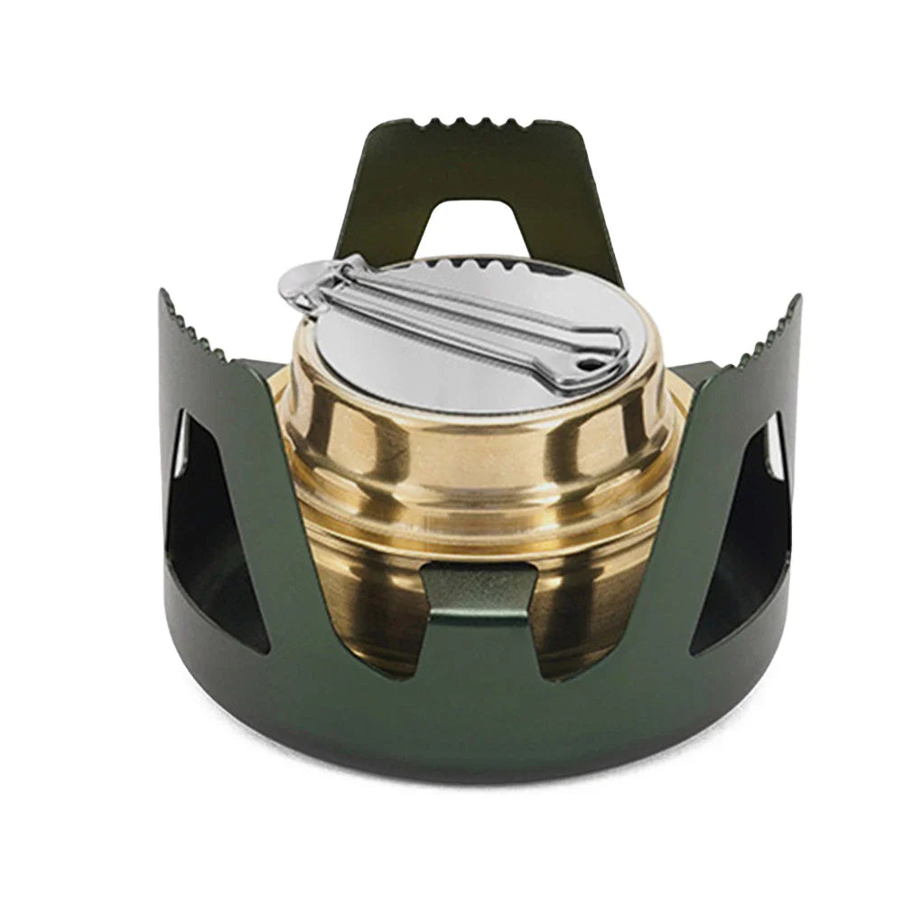 Norvo | Flamero Utendørs Spirit Komfyr | Justerbar Flamme | 360° Rundt Brann | Kompakt & Stabil