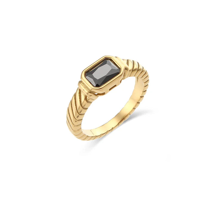Norvo | Krysstrimmlet Baguette Diamantring